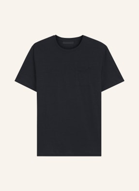 Boss Strickshirt Taut Aus Leinen blau