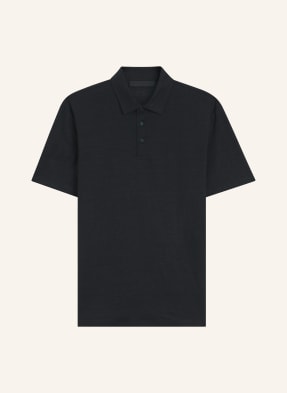 Boss Strick-Poloshirt Parris Aus Leinen blau