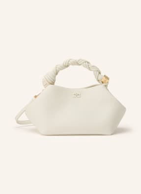Ganni Handtasche Bou Small Grained weiss
