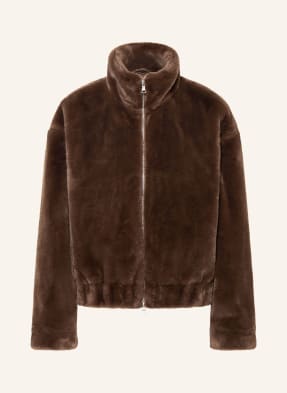 Darling Harbour Kunstfell-Jacke braun
