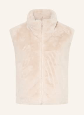 Darling Harbour Kunstfell-Weste beige