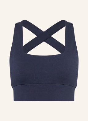 Mandala Sportovní Podprsenka French Neck tmavě modrá