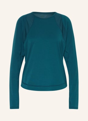 Sweaty Betty Tričko S Dlouhým Rukávem Breathe Easy petrolejová