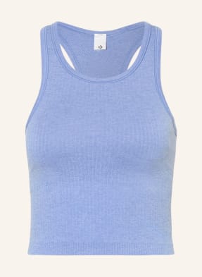 Lululemon Tílko Ebb To Street tmavě modrá