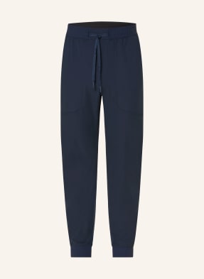 Lululemon Tréninkové Kalhoty Soft Jersey Classic Fit Regular tmavě modrá