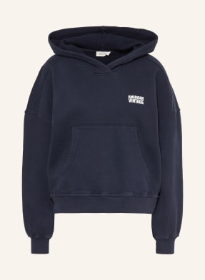 American Vintage Hoodie Plizzy blau