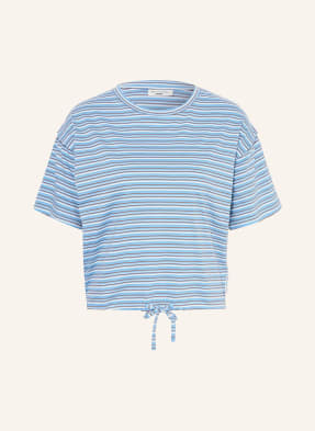 Marc O'polo Denim Tričko tmavě modrá / tmavě hnědá / bílá