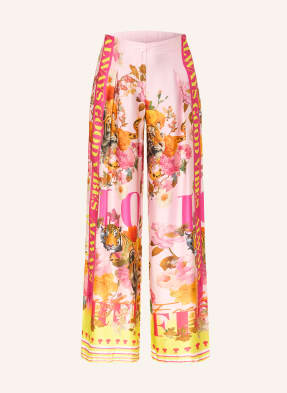 Miss Goodlife Marlenhose Aus Satin pink