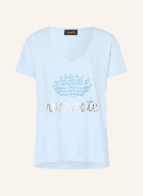 Miss Goodlife T-Shirt Mit Schmucksteinen blau
