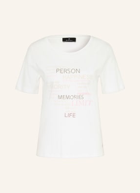 Monari T-Shirt Mit Schmucksteinen weiss