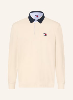 Tommy Jeans Rugbyové Tričko režná / tmavě modrá