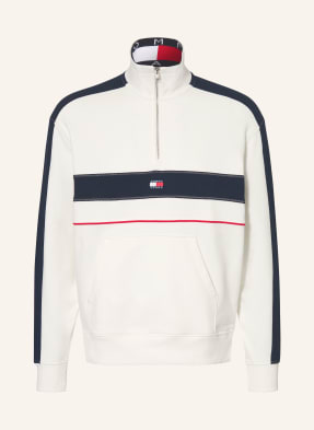 Tommy Jeans Sweat-Troyer režná / červená / tmavě modrá