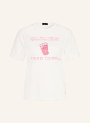 Monari T-Shirt Mit Schmucksteinen weiss