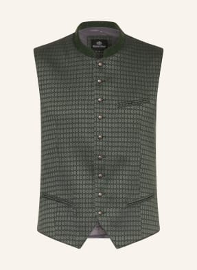 Hammerschmid Tradiční Vesta Norbert Slim Fit tmavě zelená