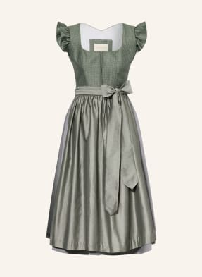 Alpenherz Dirndl Filippa olivová / modrá