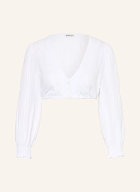 Heimatglück Tracht Dirndl Blůza Charlotte S 3/4 Rukávem bílá