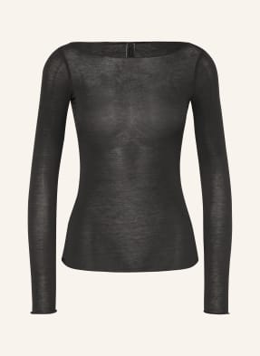 Skims Lounge Tričko Sheer Modal onyx