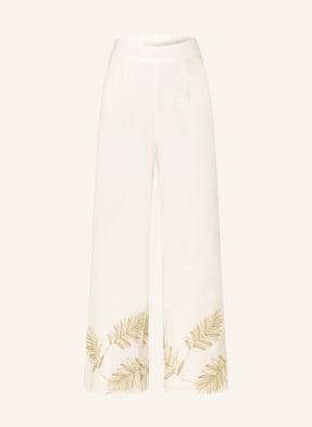 S.Oliver Black Label Culotte S Třpytivou Nití režná / stříbrná / béžová