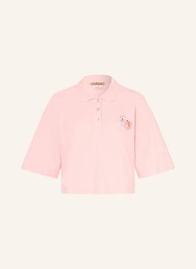Smith & Soul Piqué Polokošile S Ozdobnými Perličkami růžová