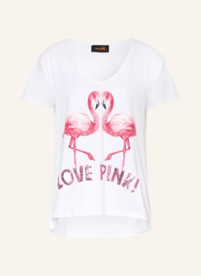 Miss Goodlife T-Shirt Mit Pailletten weiss