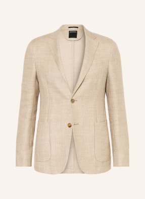 Zegna Sako Extra Slim Fit S Lnem béžová