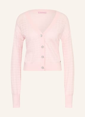 Guess Strickjacke Nina Mit Schmucksteinen rosa