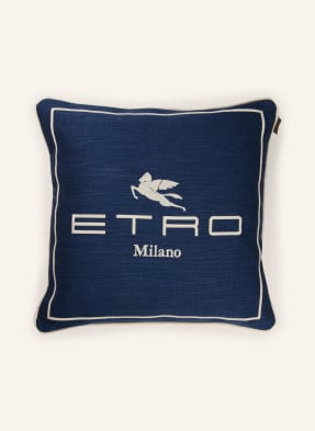 Etro Home Dekorační Polštář tmavě modrá / krémová