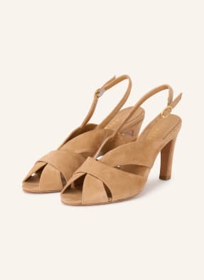 Lilienfels Slingpumps Camoscio braun
