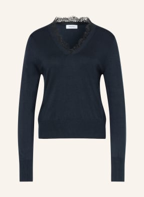 Darling Harbour Pullover Mit Spitze blau