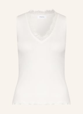 Darling Harbour Stricktop Mit Spitze weiss