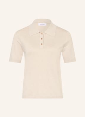 Darling Harbour Strick-Poloshirt beige