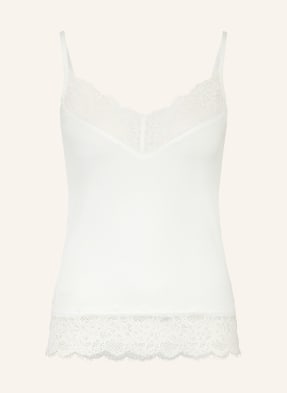 Darling Harbour Jerseytop Mit Spitze weiss