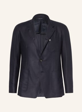 Tagliatore Hedvábné Sako Slim Fit tmavě modrá