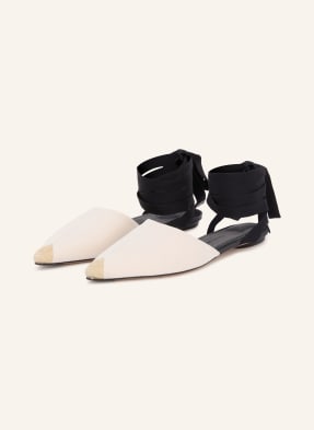 Jacquemus Slingballerinas – Sandály Typu Espadrilky krémová / černá