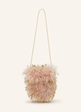 Luisa Cerano Umhängetasche Aus Kunstfell pink