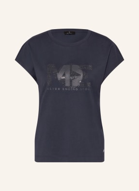 Monari T-Shirt Mit Schmucksteinen blau