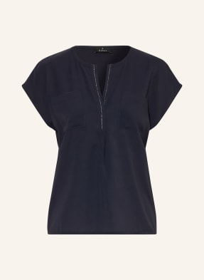Monari Blusenshirt Mit Schmucksteinen blau