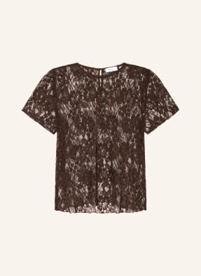 Darling Harbour Blusenshirt Aus Spitze braun