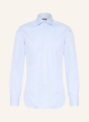 Barba Napoli Košile Oxford, Střih Slim Fit tmavě modrá / bílá