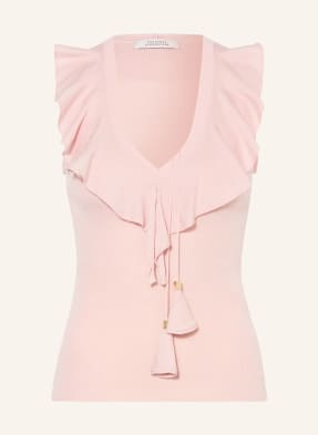 Dorothee Schumacher Pletený Top Refined Essentials S Volány růžová