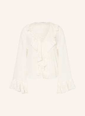 Dorothee Schumacher Blůza Soft Stripes S Volány A Řasením bílá
