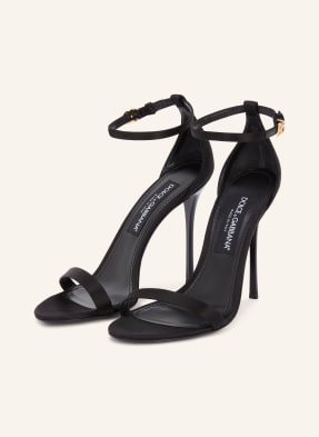 Dolce & Gabbana Sandaletten Raso schwarz