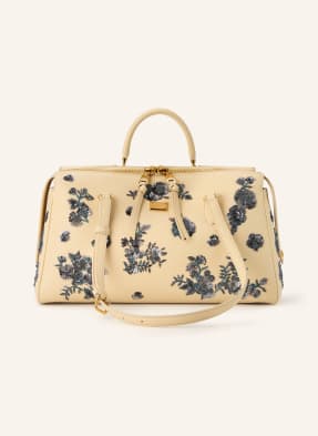 Dolce & Gabbana Handtasche Vittoria Medium Mit Pailletten beige