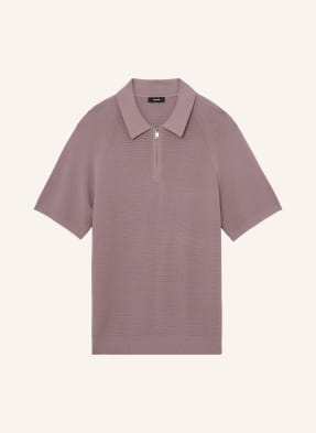 Reiss Pletené Polo Tričko Estate starorůžová