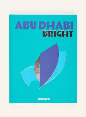 Assouline Kniha Abu Dhabi Bright neonově tyrkysová / stříbrná / modrá