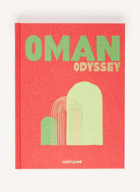 Assouline Kniha Oman Odyssey červená / zlatá / světle zelená