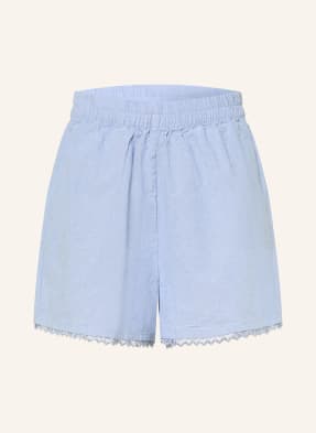 American Vintage Shorts Feoly Mit Spitze blau