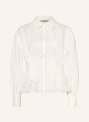 Allsaints Hemdbluse Carol Mit Spitze weiss