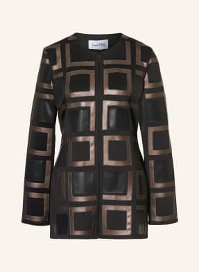 Joseph Ribkoff Jacke In Lederoptik schwarz