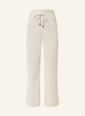 Joseph Ribkoff Hose Im Jogging-Stil In Lederoptik weiss